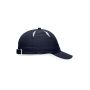MB6156 6 Panel Micro-Edge Sports Cap navy/wit one size