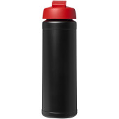Baseline® Plus 750 ml drikkeflaske med fliplåg - Ensfarvet sort/Rød