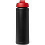 Baseline® Plus 750 ml sportfles met flipcapdeksel - Zwart/Rood