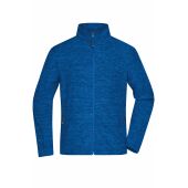 Men's Fleece Jacket - royal-melange/blue - XXL