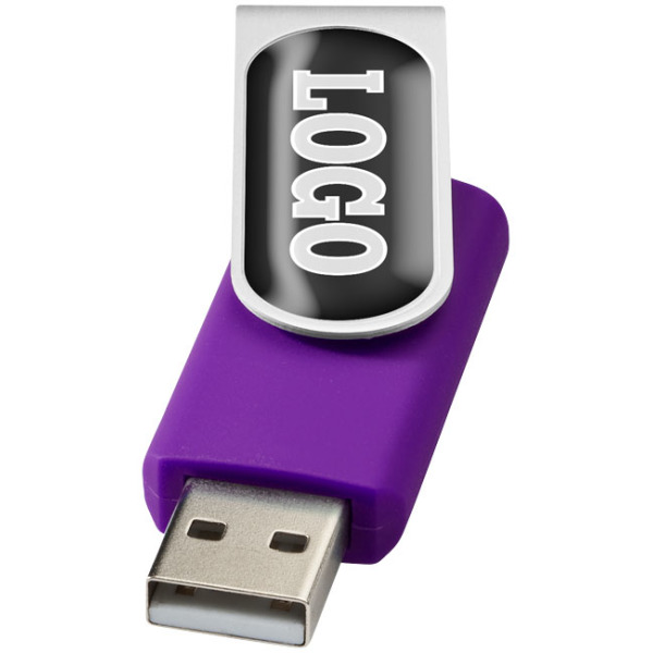 Rotate Doming USB - Paars - 8GB