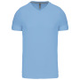 T-shirt V-hals korte mouwen Sky Blue XXL