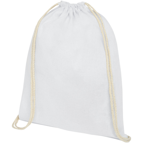 Oregon 140 g/m² cotton drawstring backpack 5L