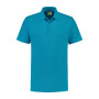 L&S Polo Basic Mix SS for him turquoise M