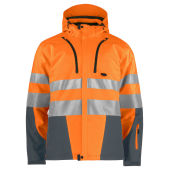 6420 Padded Softshell Jacket HV Orange/Grey L