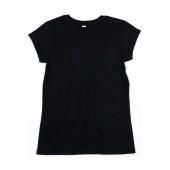 Women's Organic Roll Sleeve T - Black - XS
