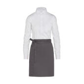 BRUSSELS - Short Bistro Apron with Pocket - Grey - One Size
