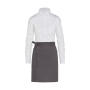 BRUSSELS - Short Bistro Apron with Pocket - Grey - One Size
