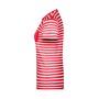 Ladies' T-Shirt Striped - red/white - S