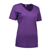 Interlock T-shirt | V-neck | women - Purple, 2XL