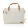 Impact AWARE™ 16 oz. recycled canvas laptop bag, off white