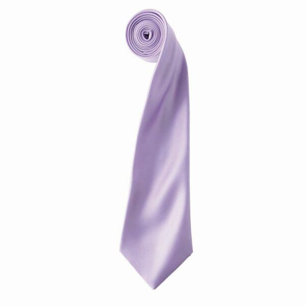 'Colours' Satin Tie, Lilac, ONE, Premier