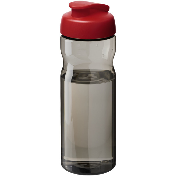 H2O Active® Eco Base 650 ml flip lid sport bottle - Charcoal/Red