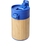 Arca 200 ml lekvrije koper vacuümbeker van bamboe - Koningsblauw