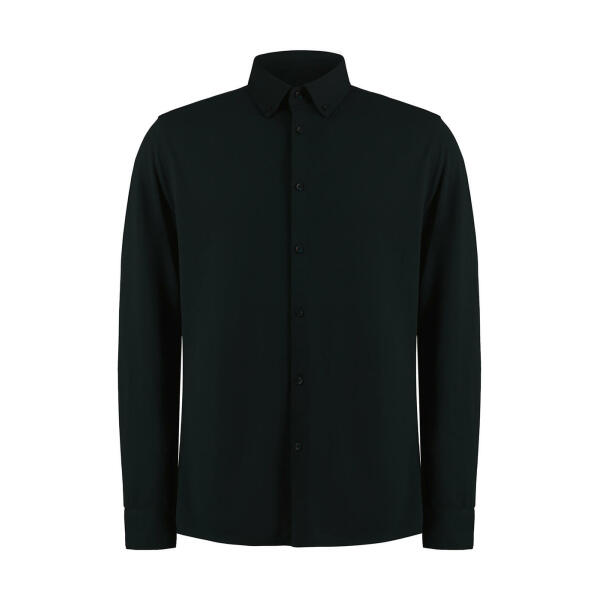 Tailored Fit Superwash® 60º Pique Shirt - Black - 3XL