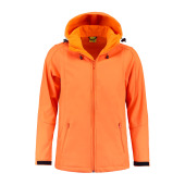 L&S Jacket Hooded Softshell for him orange 3XL