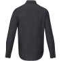 Cuprite long sleeve men's GOTS organic shirt - Solid black - XXL