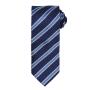 Waffle Stripe Tie, Navy/Royal Blue, ONE, Premier