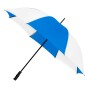 IMPLIVA - Golfparaplu - Handopening - Windproof -  125cm - Kobalt blauw/wit