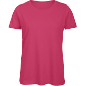 Organic Cotton Inspire Crew Neck T-shirt / Woman Fuchsia S