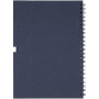 Luciano Eco ringbandnotitieboek met potlood - medium - Donkerblauw