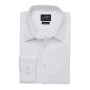 Men's Shirt Longsleeve Herringbone - white - S