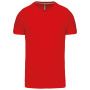 T-shirt V-hals korte mouwen Red XXL