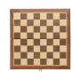 Luxe houten opvouwbare schaakset, bruin