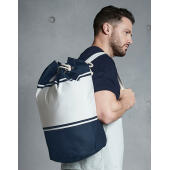 Canvas Duffle - Navy/Off White - One Size