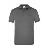 Men´s Workwear Polo Pocket - dark-grey - XS