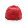 Impact AWARE™ 6 panel 280gr gerecycled katoenen cap, luscious red