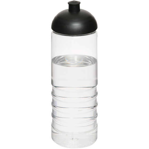 H2O Active® Treble 750 ml dome lid sport bottle - Transparent/Solid black