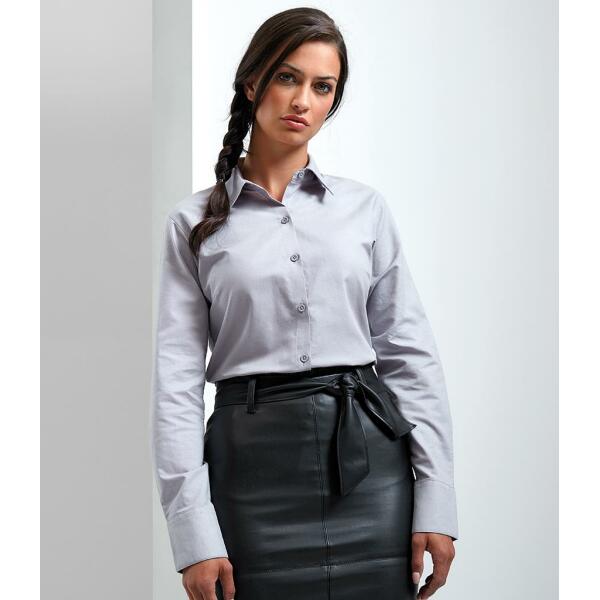 ladies black oxford shirt