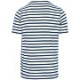 Gestreept T-shirt met zak en korte mouwen White / Navy Stripes 3XL
