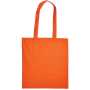 Katoenen tas met lange hengsels, 140 gr/m² - Oranje