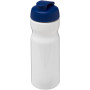 H2O Active® Base 650 ml sportfles met flipcapdeksel - Wit/Blauw