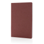 Salton A5 GRS certified recycled paper notebook, cherry red