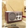 AM/FM radio CLASSIC brown, silver