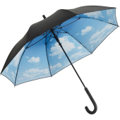 AC regular umbrella FARE®-Nature - black/cloud design
