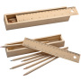 8 kleurpotloden in houten box