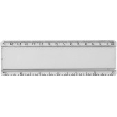 Ellison 15 cm plastlinjal med pappersinlägg - Transparent klar
