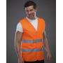 Fluo 2 Bands Waistcoat - Fluo Yellow - 2XL