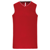 Herenbasketbalshirt Sporty Red XS