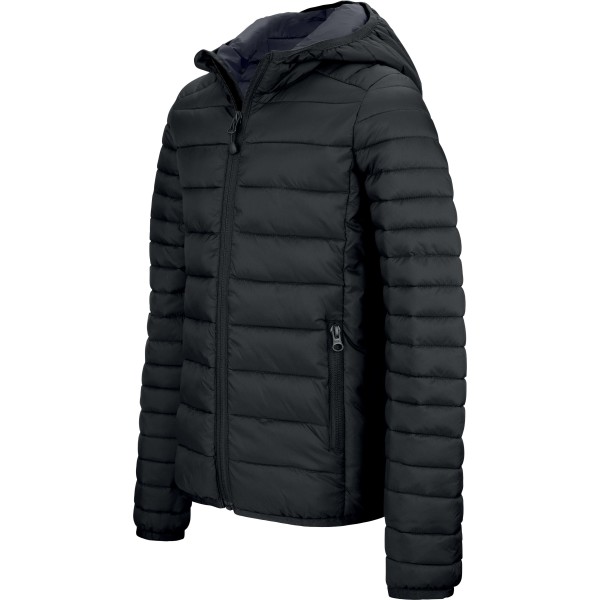 Men's lightweight hooded padded jacket Black 4XL