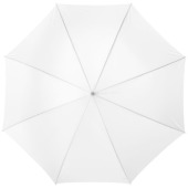 Lisa 23" auto open umbrella with wooden handle - White