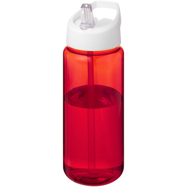 H2O Active® Octave Tritan™ 600 ml spout lid sport bottle - Red/White
