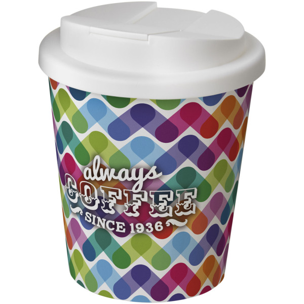 Brite-Americano® Espresso 250 ml tumbler with spill-proof lid - White