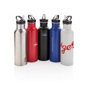 Deluxe RVS sportfles, rood