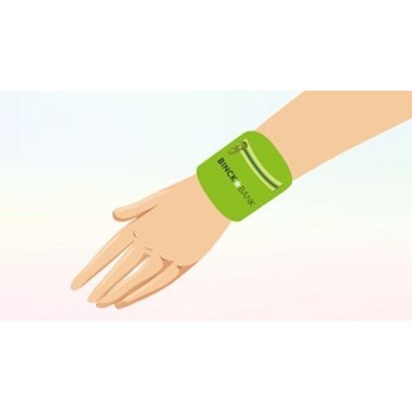 Zweetband met rits