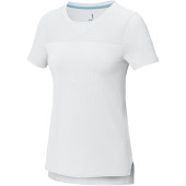 Borax kortärmad t-shirt av GRS-återvunnet cool-fitmaterial för dam - Vit - XS